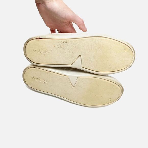 Vionic Penelope Slip-On Cream Textured Leopard Tan Ankle Leather Women’s Size 9 - Picture 9 of 10